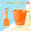 Sratte 48 Sets 4.7" Sand Buckets and Shovels Bulk Summer Beach Bucket Pack Plastic Beach Pails Sand Toys for Summer Pool Party Favors view 3