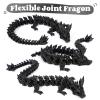 3D Printed Dragon Egg, Mystery Crystal Dragon Fidget Toys Surprise, Easter Eggs Articulated Crystal Dragons (Black Shimmer) view 4