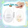 12 Pcs 8 Inch Clear Easter Egg with Handles Large Transparent Easter Eggs DIY Jumbo Easter Egg for Easter Hunt Game Supplies Party Decoration view 2