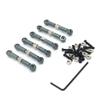 DUHWQ 1/18 RC Car Spare Parts Metal Servo Link Tie Rod Pull Rod Compatible with Various Models A949 A959 A969 A979 K929(Titanium) view 1