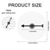 12pcs Game Spinners, Blank Acrylic Clear Game Board with Rotating Arrows Erasable Arrow Spinners for Classroom Activities (Round, Black Arrow) view 2