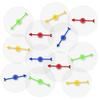 12pcs Game Spinners, Blank Acrylic Clear Game Board with Rotating Arrows Erasable Arrow Spinners for Classroom Activities (Round, Colorful Arrow) view 1