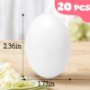 20 PCS White Wooden Eggs to Paint Fake Easter Eggs Dummy Faux Wooden Eggs for Crafts, Easter Decorations, Home Decoration view 2
