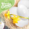 20 PCS White Wooden Eggs to Paint Fake Easter Eggs Dummy Faux Wooden Eggs for Crafts, Easter Decorations, Home Decoration view 3