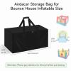 Andacar Bounce House Inflatable Storage Bag for Bounce House Inflatable, Portable Boun-cy House Storage Bag Kids Boun-cy Castle Bag Outdoor Ju-mp House Bags - 40"L  20"W  28"H, Black view 2