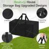Andacar Bounce House Inflatable Storage Bag for Bounce House Inflatable, Portable Boun-cy House Storage Bag Kids Boun-cy Castle Bag Outdoor Ju-mp House Bags - 40"L  20"W  28"H, Black view 3