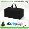 Andacar Bounce House Inflatable Storage Bag for Bounce House Inflatable, Portable Boun-cy House Storage Bag Kids Boun-cy Castle Bag Outdoor Ju-mp House Bags - 40"L  20"W  28"H, Black view 4