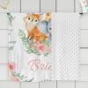 ZHOUSFK Personalized Baby Blanket for Girls Custom Baby Blanket with Name Elephant Floral Customized Baby Blanket Gifts for New Mom Customize Baby Blanket for Kids Newborn Birthday view 4