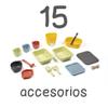 Smoby Life Mud Kitchen Game with 11 Accessories Anti-UV Treated Recycled Material from 3 Years and Above Made in France view 3