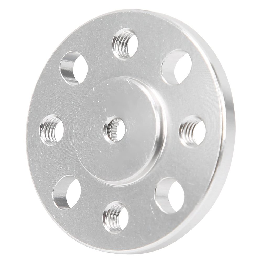 Aluminum 25 Tooth Servo Hub with 6mm Mounting Pattern for Industrial Applications
