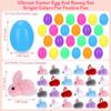 24 Pack Prefilled Easter Eggs With Toys, Plush Bunny Easter Basket Egg Hunt Stuffers, Pre Filled Easter Eggs Fillers for Kids Gifts Party Favors, Goodie Bag Stuffer, Easter Prizes, Pinata Filler view 3