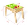 K LUCKIDS Kids Rushing River Falls Sensory Table, Wood Sand Table Playset for Kids, Outdoor Wooden Toy Play Water Table Set for Boys and Girls, Picnic Table for Outdoor Backyard Splash Table (Black1) view 4