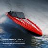 Hylukon Remote Control Boat, 2.4GHz Waterproof High Speed RC Boat for Pools and Lakes, Dual Motor RC Rowing Toys for Teens Adults view 4