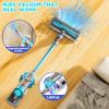 BLAXTEM 4-in-1 Kids Toy Vacuum That Works, Toddler Pretend Play Cleaning Set with Real Suction, Toys Working Cleaner Birthday Idea for 3 4 5 6 7+ Year Girl Boy (Blue) view 2