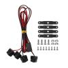INJORA Round LED Lights with Controller for TRX4M SCX24 1/18 1/24 RC Crawlers Upgrade(4LED White&Controller) view 2