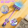 BLAXTEM 4-in-1 Kids Toy Vacuum That Works, Toddler Pretend Play Cleaning Set with Real Suction, Toys Working Cleaner Birthday Idea for 3 4 5 6 7+ Year Girl Boy (Purple) view 2