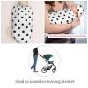 Muishi Black Polka Dots Newborn Swaddle Blankets Hat Sets Soft Baby Receiving Blanket Swaddle Sack for Baby Shower Infant Boy Girl Gift view 4