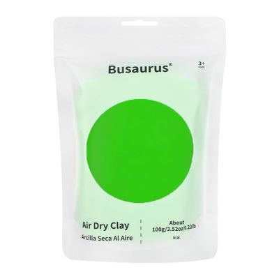 100g Green Air Dry Foam Clay, DIY Magic Model Clay for Kids, Colorful Soft Clays for School Supply, Slime, Art Projects, Cosplay - Non-Sticky, Non-Toxic & Safe - Gifts for Boys & Girls and Adult