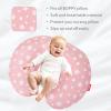2 Pack Nursing Pillow Cover Grey and Navy for Infant, Snug Fits Boppy Nursing Pillows, Breastfeeding Nursing Pillow Slipcovers Super Soft, for Breastfeeding Moms, Pink & Gray Star view 4