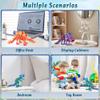 WQXWNFBA 3PCS 3D Printed Dinosaur Skeletons, 3D Printed Dragon Animals Toys, T-Rex Triceratops Stegosaurus Fidget Toys Adults Desk, Poseable with Articulated Joints, Home Decor, Stress Relief Toy view 4