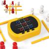 YOSHINE Tic Tac Toe Game, 5-in-1 Electronic Tic Tac Toe Game, Portable Tic Tac Toe Games for Travel, Digital Tic Tac Toe for Children and Adults  Yellow view 1