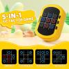 YOSHINE Tic Tac Toe Game, 5-in-1 Electronic Tic Tac Toe Game, Portable Tic Tac Toe Games for Travel, Digital Tic Tac Toe for Children and Adults  Yellow view 2