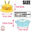 Kireidane Capybara Plush Clothes & Accessories Set, 12 Pcs of Stuffed Animal Clothes for 12 in Capybara Plush Toys Dress Up (Yellow) view 3