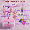 Kids Makeup Sets for Girls Toys - Washable Makeup for Kids with Mirror, Real Dressing Table with Stand, Princess Play Makeup Kit Perfect for 3 4 5 6 7 8-12 Year Old Girls Birthday & Christmas view 3