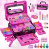 Kids Makeup Sets for Girls - Washable Toddler Makeup Toys with Mirror, Dressing Table with Stand Kids Play Makeup Kits for 3 4 5 6 7 8-12 Year Old Little Girls Birthday & Christmas view 1