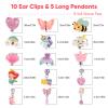15 Pairs Clip on Earrings for Girls Toddler 4-6 10-12 view 2