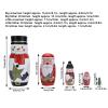 SASKATE 5 Glossy Round Christmas Nesting Dolls Attractive Ornaments with Snowman, Father Christmas, and Christmas Tree, Handmade Festive Gift Holders for Home Decor view 3