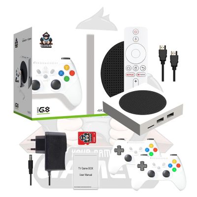 2025 G8 Game Box 4K HD TV Game Stick Video Game Console Built in Retro Games Portable Game Player Wireless Gamepad128G 69000+Games