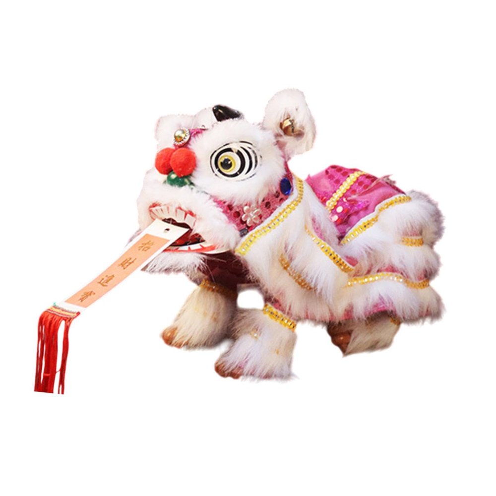 CoudarTitie Hand Puppet with Strings and Rod Asian Figurine Puppet Portable Crafts for Parties Children Spring Festival Gifts, Pink White