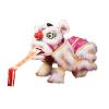 CoudarTitie Hand Puppet with Strings and Rod Asian Figurine Puppet Portable Crafts for Parties Children Spring Festival Gifts, Pink White view 1