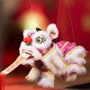 CoudarTitie Hand Puppet with Strings and Rod Asian Figurine Puppet Portable Crafts for Parties Children Spring Festival Gifts, Pink White view 4