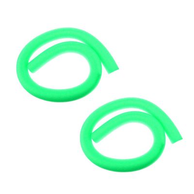 2 Pack Flexible Floatable Noodles, Deluxe Solid Pool Swim Noodles - 5 Foot / 150 Colorful, Green