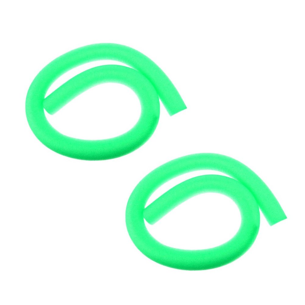 2 Pack Flexible Floatable Noodles, Deluxe Solid Pool Swim Noodles - 5 Foot / 150 Colorful, Green
