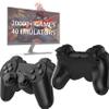 20000+ Games Retro Wireless Game Stick - Retro Game Console with 40 Emulators , 4K HD Output System, Plug and Play Video Game Consoles with 64GB TF Card, 2.4G Wireless Controllers view 1