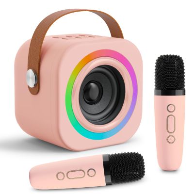 Mini Karaoke Machine for Kids with 2 Wireless Mics,TOP Singing Toys Birthday Gifts Ideas for Girls Ages 3,4,5,6,7,8,9,10,11,12+ Years Old,Great Gift Ages Girls,Boys Trend Party