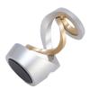 Desktop Metal Floating Gyroscope, Quiet Rotation, Unique Decoration, Fun Toy, Aluminum Alloy Material, 65x42mm Size, for Office or Home Desk (Silver and Gold Dragon) view 1