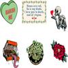 1985 Games Mystery Sweetheart Love Dice, Set of 7 Polyhedral Dice, Wide Range of Patterns, RPG Dice, Table Games (Sweetheart Pack of 6) view 4