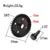 38T 13T Gear, Steel Axle Gears Quiet Efficient Transmission RC Car Gear Set with Tapered Bevel Gear for 1/10 Model Car view 2