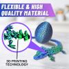 20" Articulated 3 Dimensional Printed Dragon  Color-Changing Figurine, Desktop Toy, Mythical Dragon Figure, Made in USA, 3D printed - Valentines Day gift for Boys and Girls (Blue/Green With Blue Egg) view 4