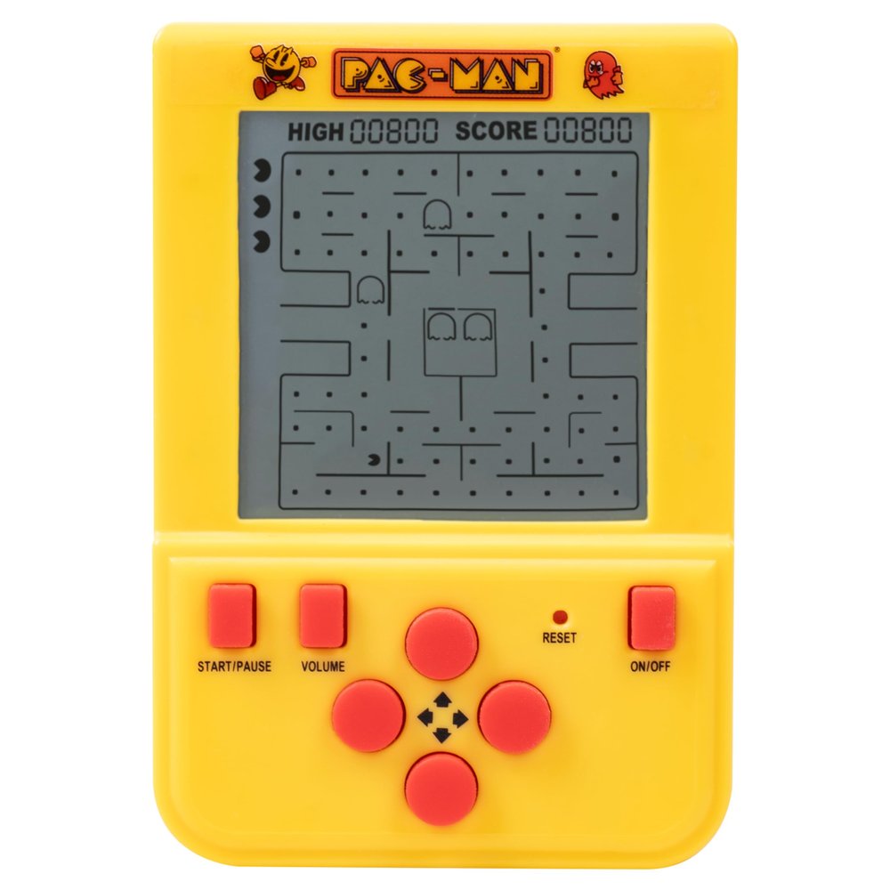 Pac-Man Mini Arcade Keychain  Handheld LCD Game with Classic PAC-Man Gameplay & Sounds, Retro Portable Gaming Toy, Official Collectible by Fizz Creations.