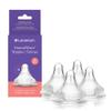 Lansinoh NaturalWave Baby Bottle Nipples, Slow Flow, Size S,1+ Month, 4 Count  100% Soft, Durable Silicone, Made Without BPA BPS, Anti-Colic, Supports Babys Developing Mouth and Teeth view 1