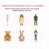 Doll Stands Set of 8 - Adjustable White Metal Doll Holders for 6 to 12 Inch Dolls and Action Figures - Vinyl Tiped Waist Support - Display Stands for Collectible Dolls, Figurines, Plush Toys view 2