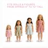 Doll Stands Set of 8 - Adjustable White Metal Doll Holders for 6 to 12 Inch Dolls and Action Figures - Vinyl Tiped Waist Support - Display Stands for Collectible Dolls, Figurines, Plush Toys view 4