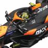 Bburago 1:24 Scale 2024 Formula Race McLaren MCL38 Diecast Vehicle with Helmet, Norris #4 view 2