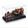 Bburago 1:24 Scale 2024 Formula Race McLaren MCL38 Diecast Vehicle with Helmet, Norris #4 view 3