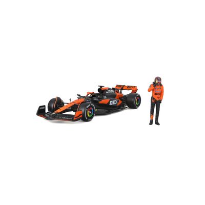 Bburago 1:24 2024 Race McLaren MCL38 with Figure, Piastri #81